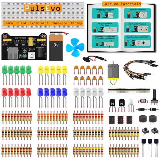 PulsEvo UNO R3 Scratch (Graphical Programming ) Starter Kit V2 Mixly  M-block and Arduino IDE Compatible Codding kits for kids